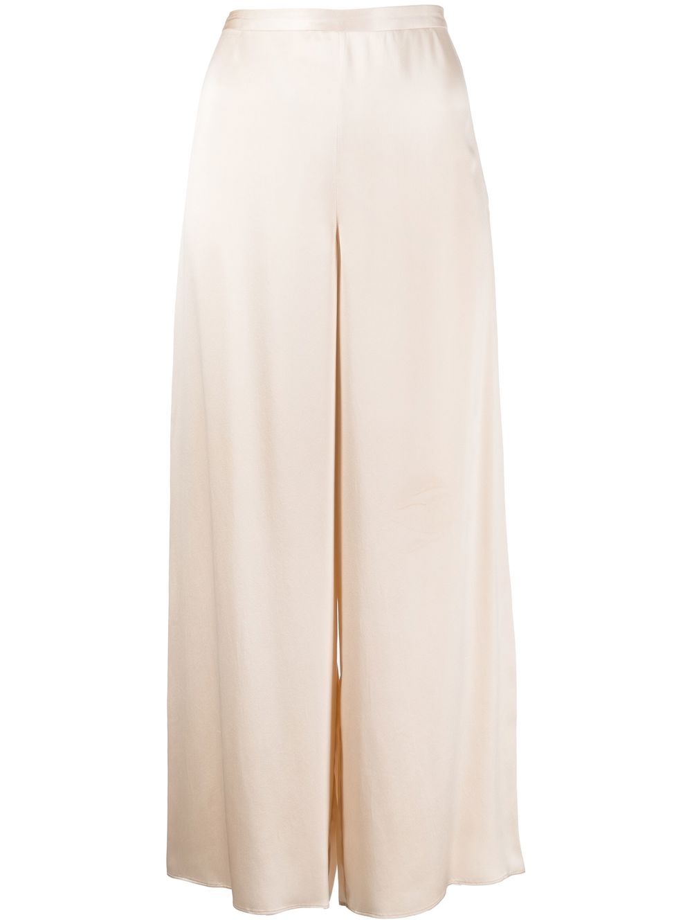 Wide-leg cropped culotte trousers - Neutrals