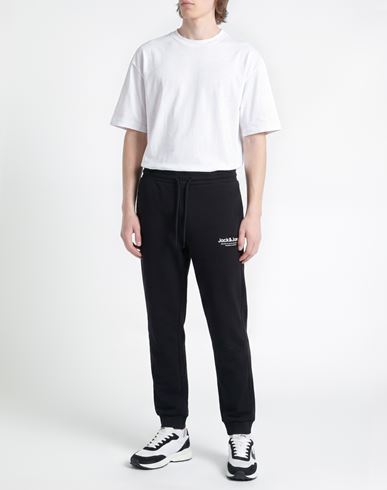 Man Pants Black Size XS Cotton, Recycled polyester