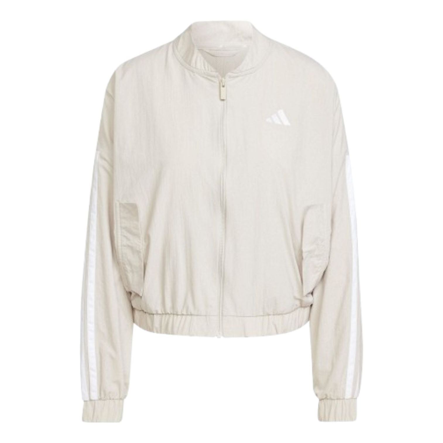 (WMNS) Essentials 3-Stripes Lifestyle Woven Bomber Jacket 'Grey'