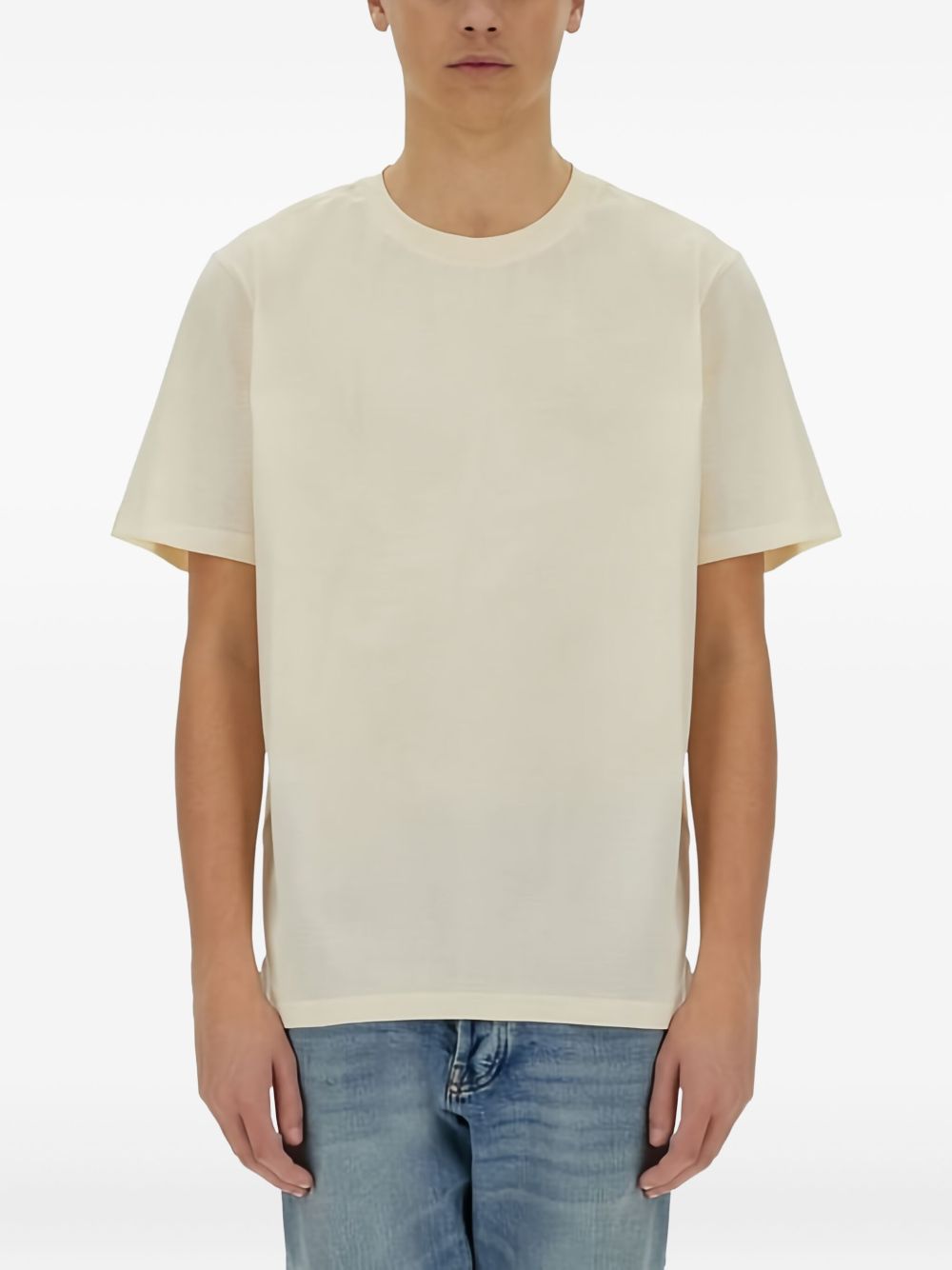 T-shirt In Beige Cotton