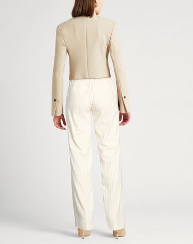 Woman Pants Ivory Size 8 Cotton, Linen