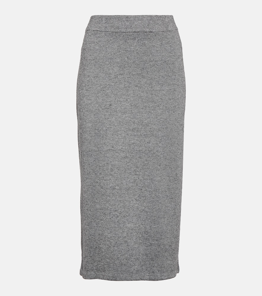 Jersey midi skirt