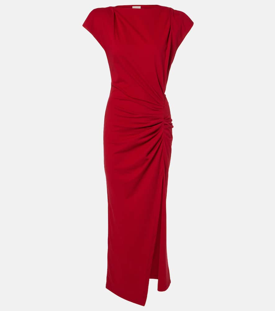 Nadela gathered cotton maxi dress