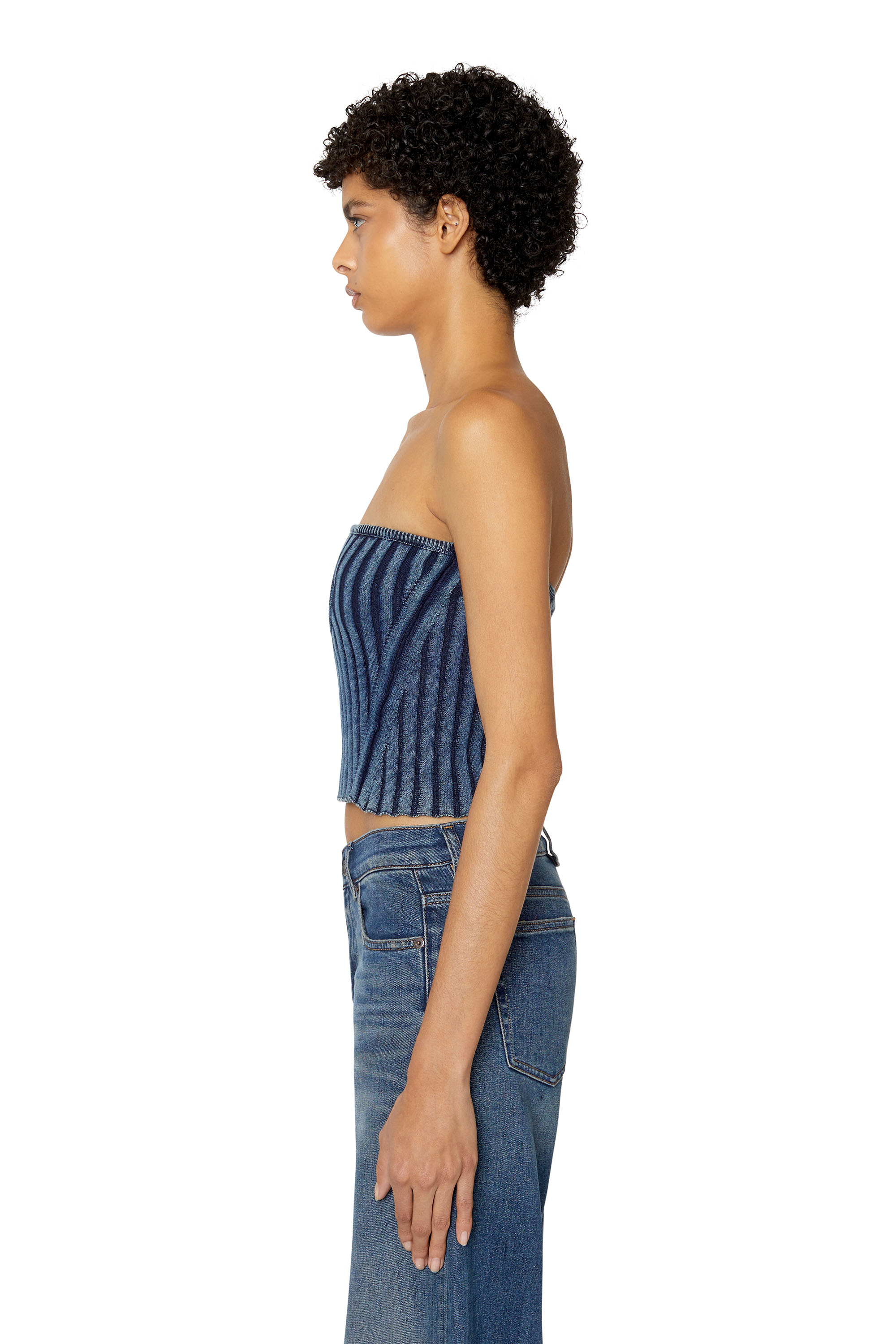 Bouclé bandeau - Tops - Woman - Blue