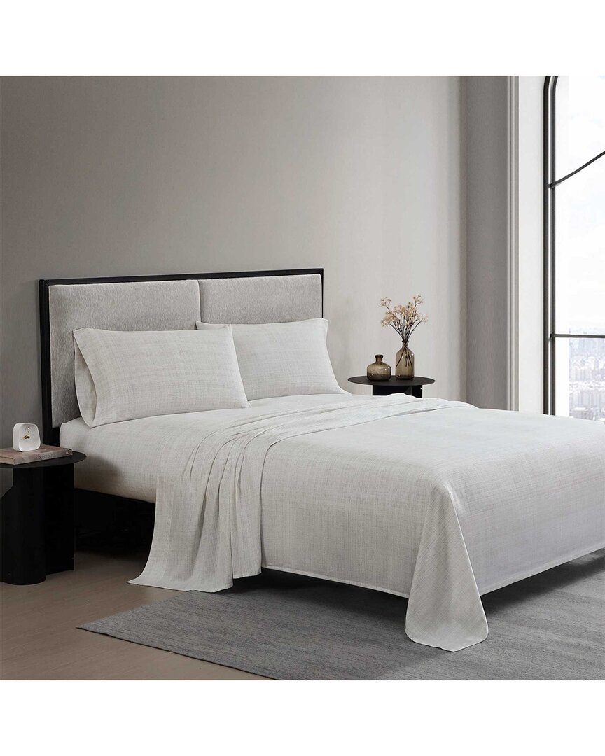 Erased Texture Cotton Sateen Sheet Set