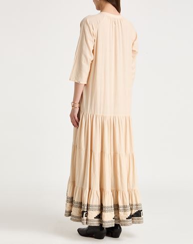 Woman Maxi dress Cream Size S Cotton