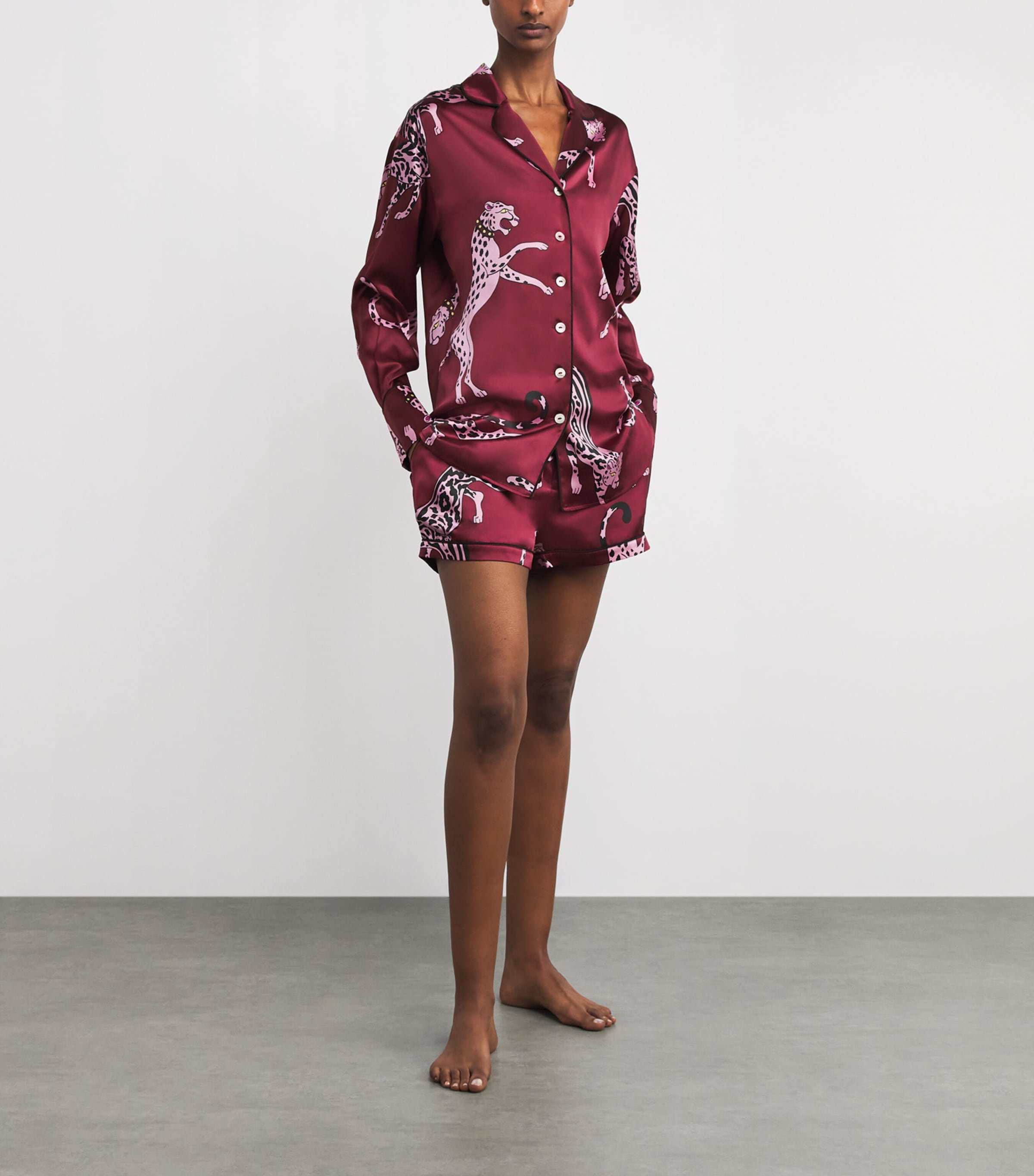 Silk Cheetah Alba Pyjama Set