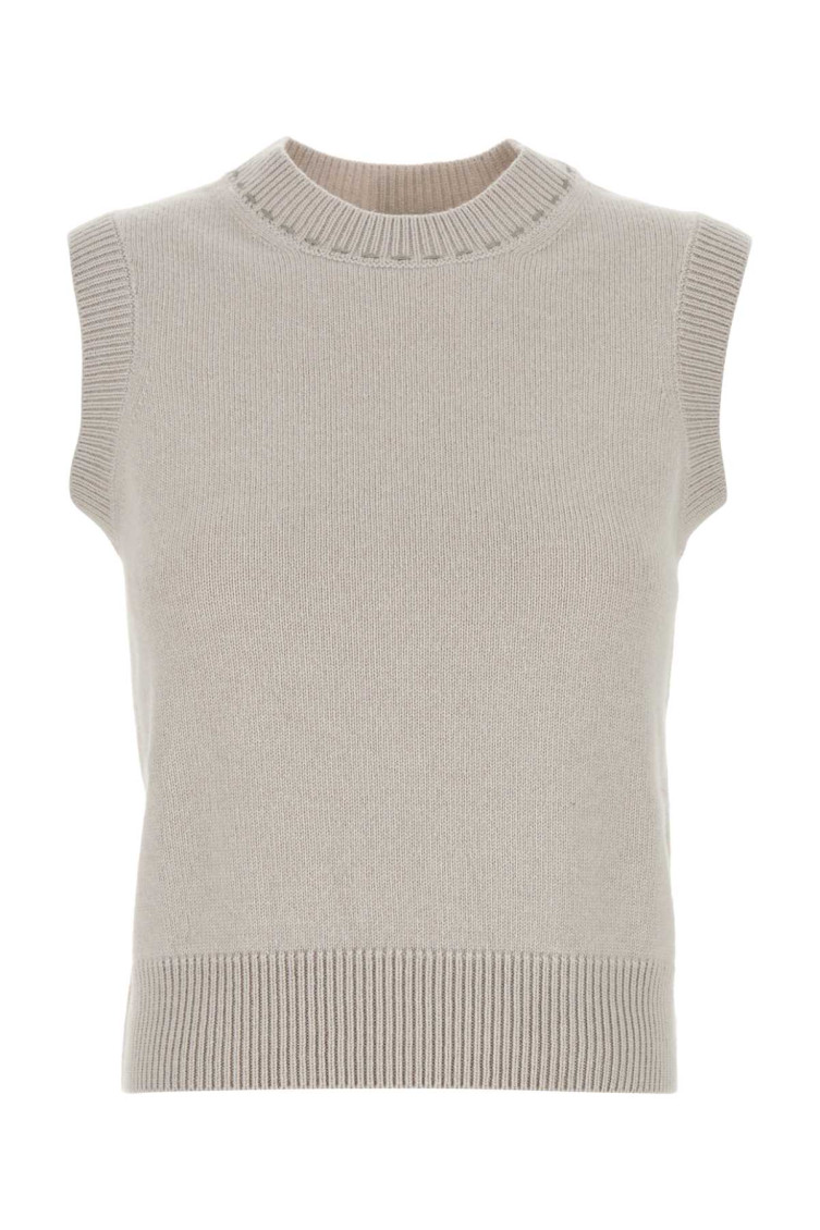 Beige Cashmere Vest