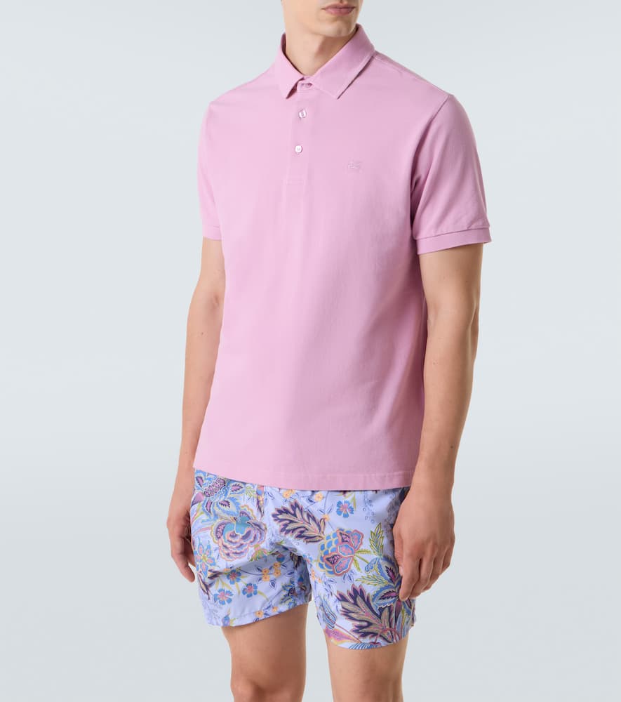 Cotton piqué polo shirt