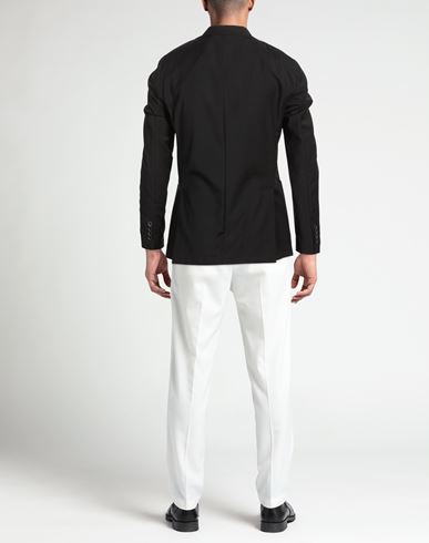 Man Blazer Black Size 46 Polyester, Wool, Elastane