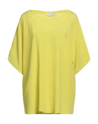 Woman Top Lime green Size 4 Acetate, Silk