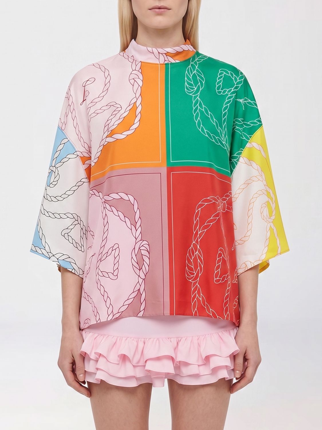 Hippocampe Long-Sleeved Graphic Print Cotton T-Shirt