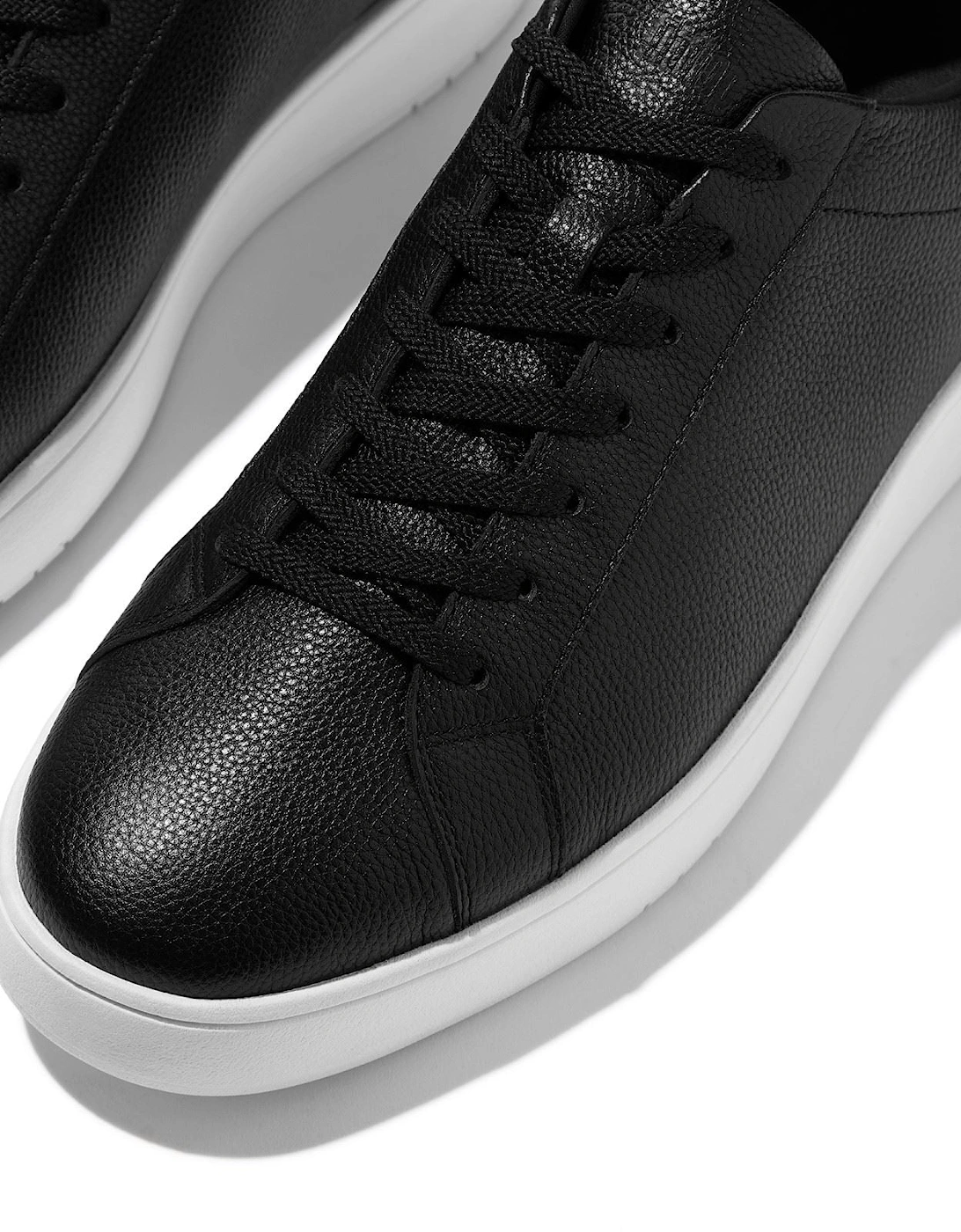 Men's Fitflop Rally II Leather Men's Black Trainer