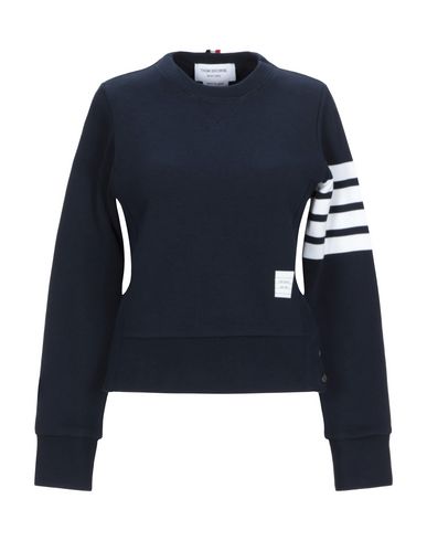 Thom Browne Woman Sweatshirt Midnight blue Size 2 Cotton