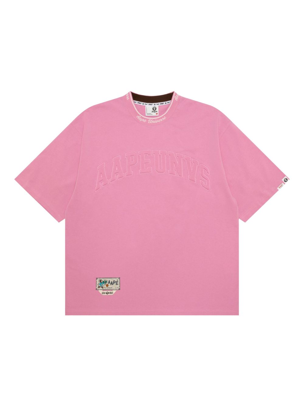 AAPE BY *A BATHING APE® logo-embossed T-shirt - Pink