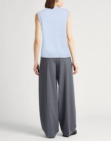 Collezione N_01 Woman Sweater Sky blue Size S Merino Wool, Cashmere