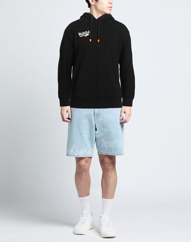 Man Sweatshirt Black Size XL Cotton