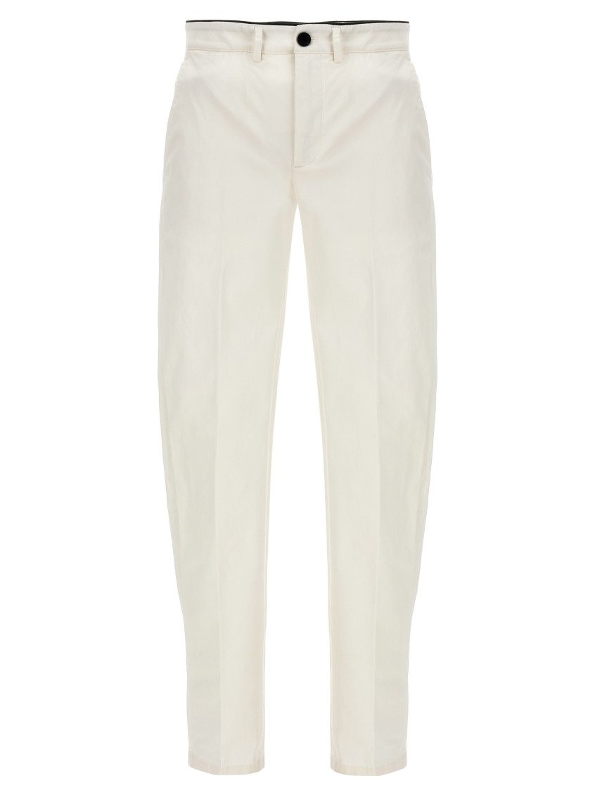 -Mike Pantaloni Bianco-Uomo