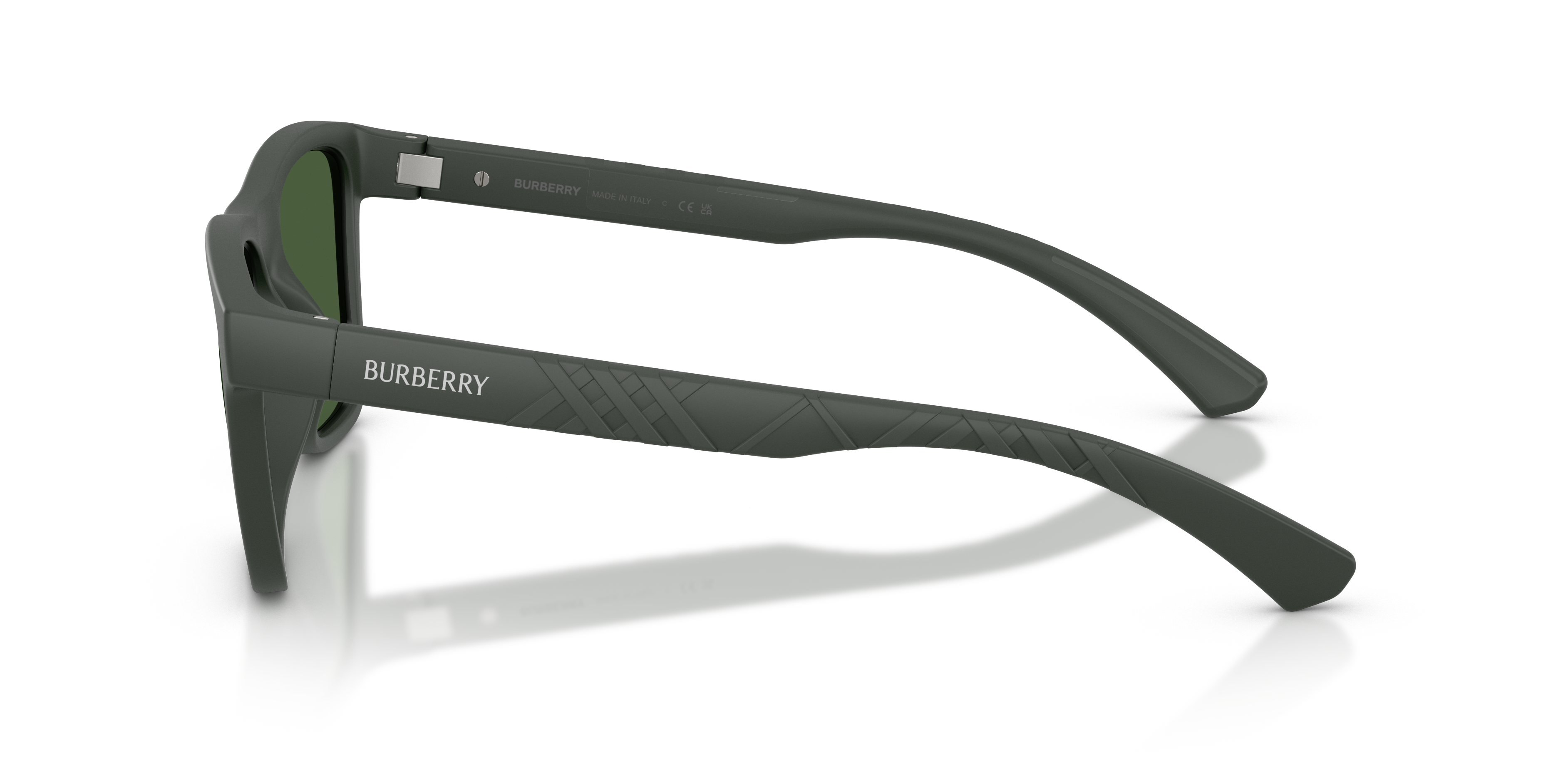 Burberry Man Burberry BE4482U 423271 Sunglasses Injected Green Green Squared Norma