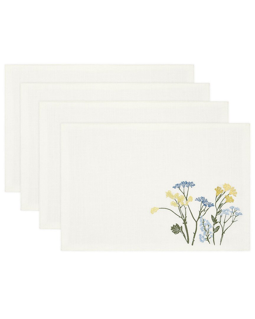 Set Of 4 Wildflowers Border Placemats