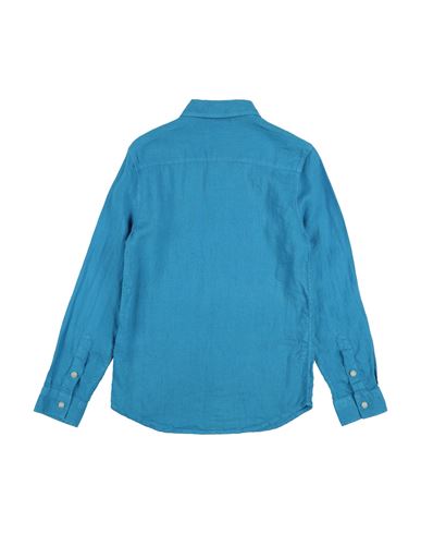 Kid Boy Shirt Turquoise Size 12 Linen