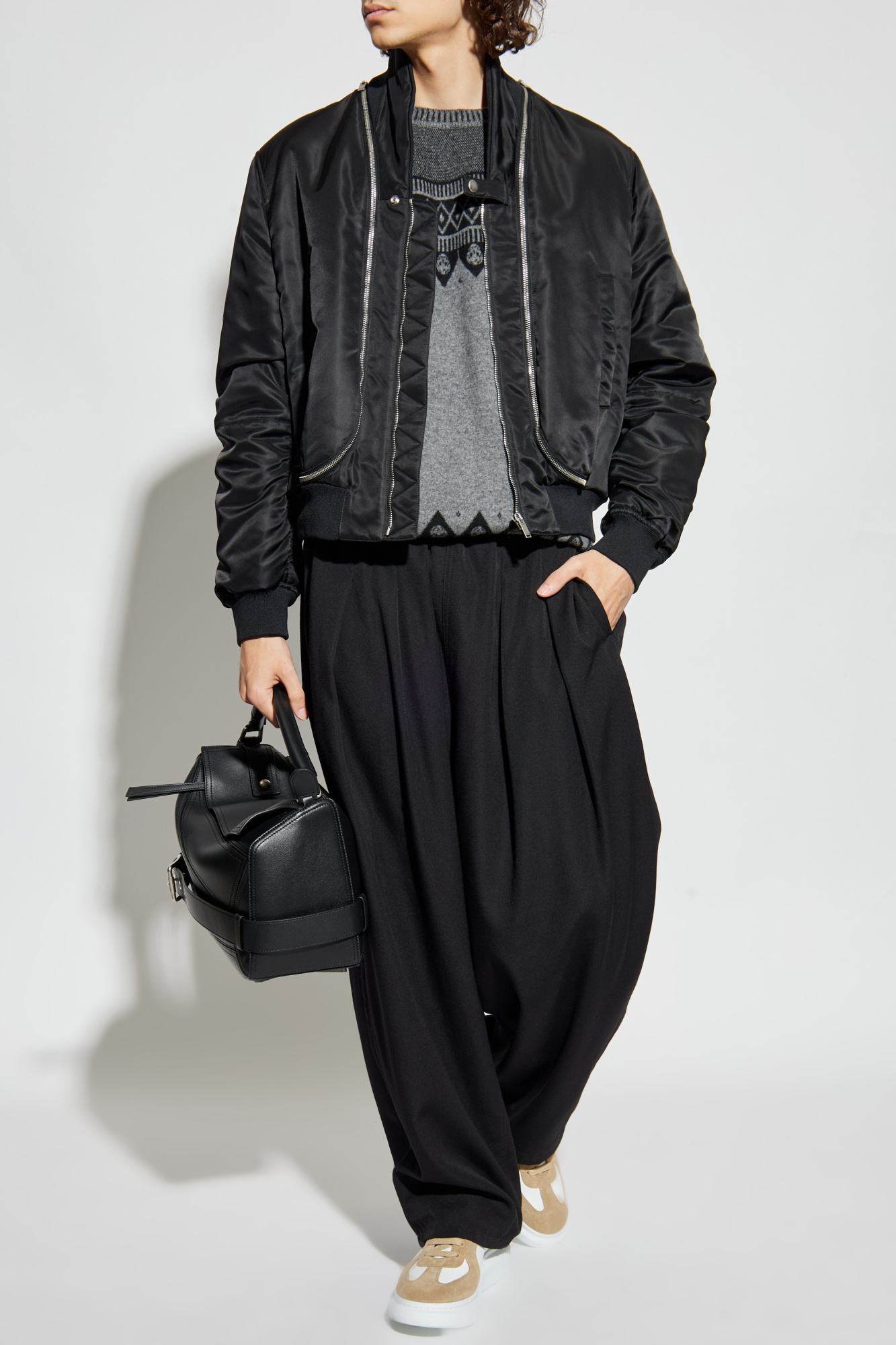 Bomber Jacket, Men's, Black