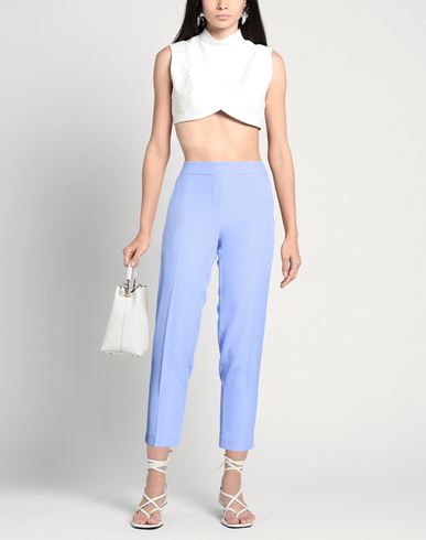 Woman Pants Lilac Size 8 Polyester, Elastane