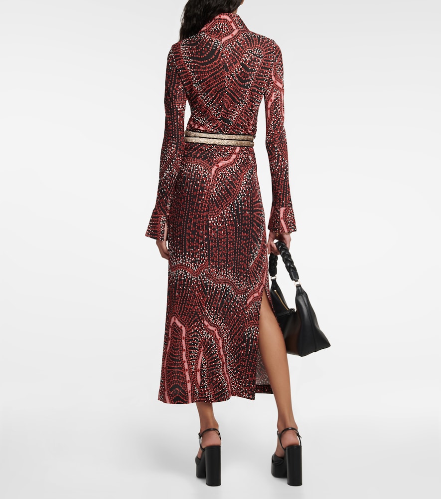 Claudia printed shirt dress