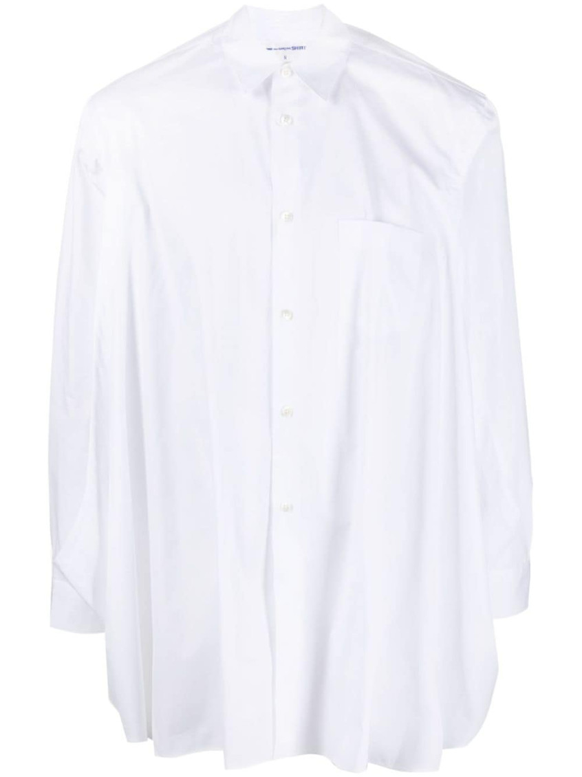 White Side Slit Shirt