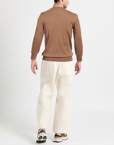Man Sweater Camel Size 44 Virgin Wool, Acrylic