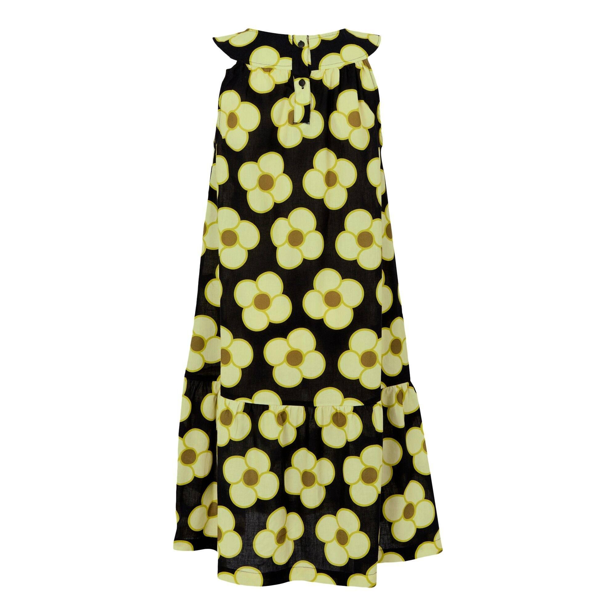 Regatta Womens/Ladies Orla Kiely II Spinning Flower Sleeveless Summer Dress Black Cotton