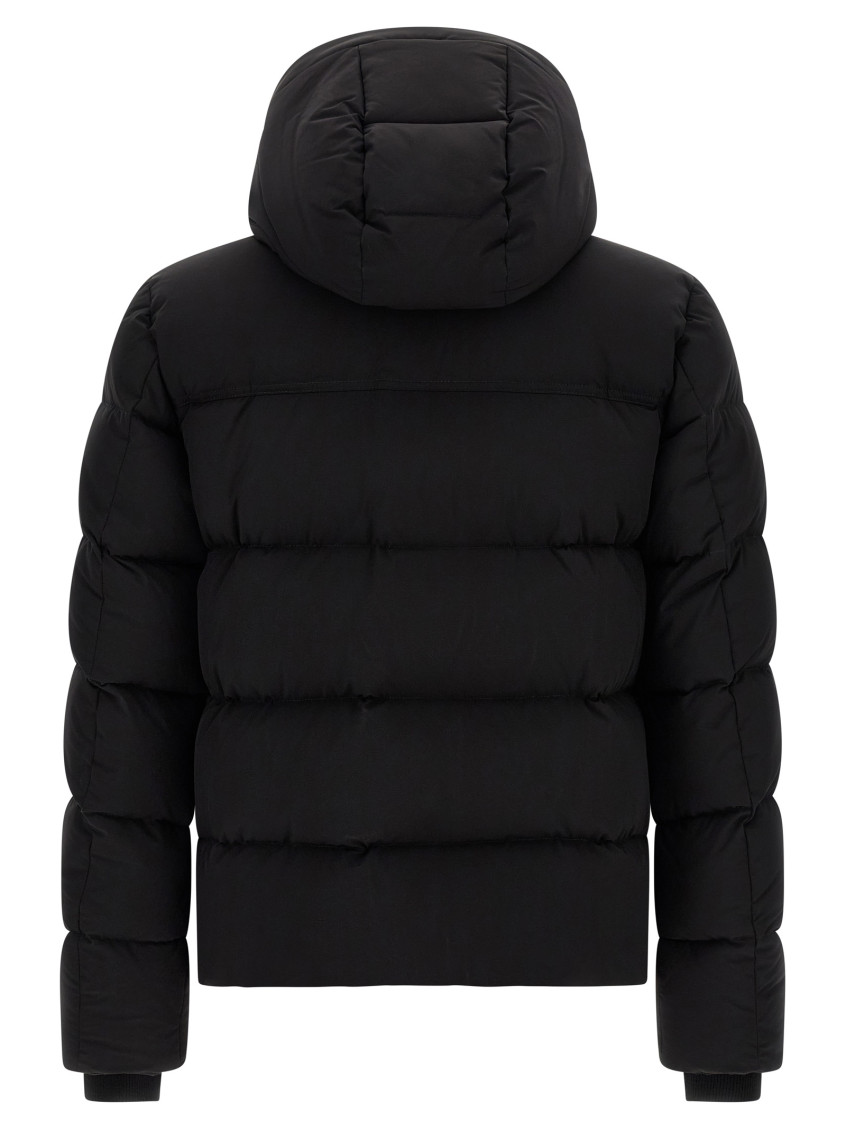 Moorer - alarick hooded bomber jacket acqua serie