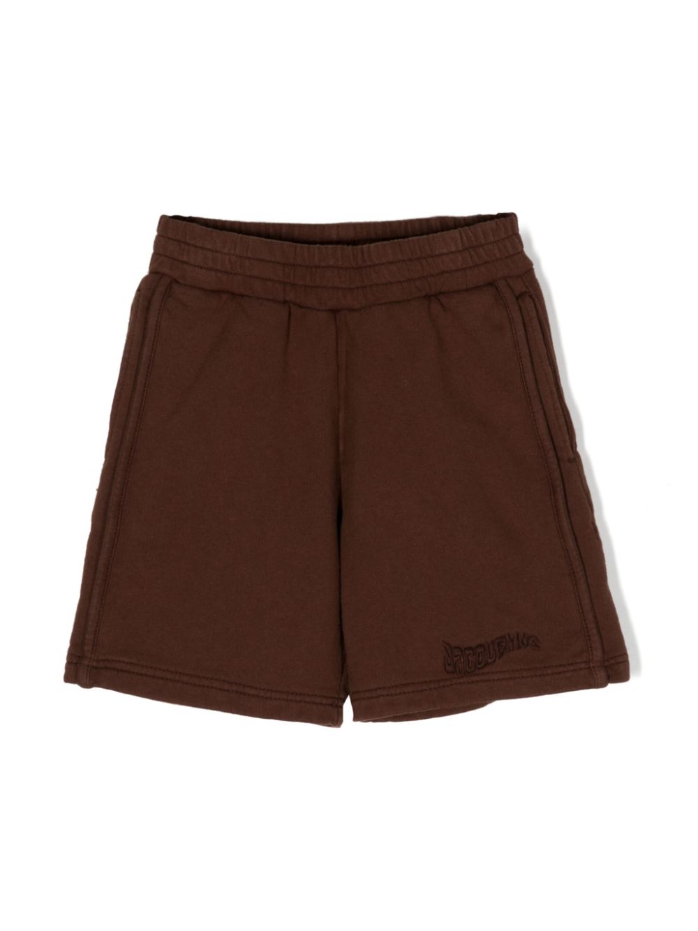 Camargue logo-embroidered track shorts - Brown