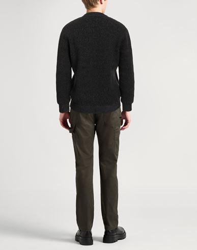 Man Sweater Black Size L Cotton, Nylon, Elastane