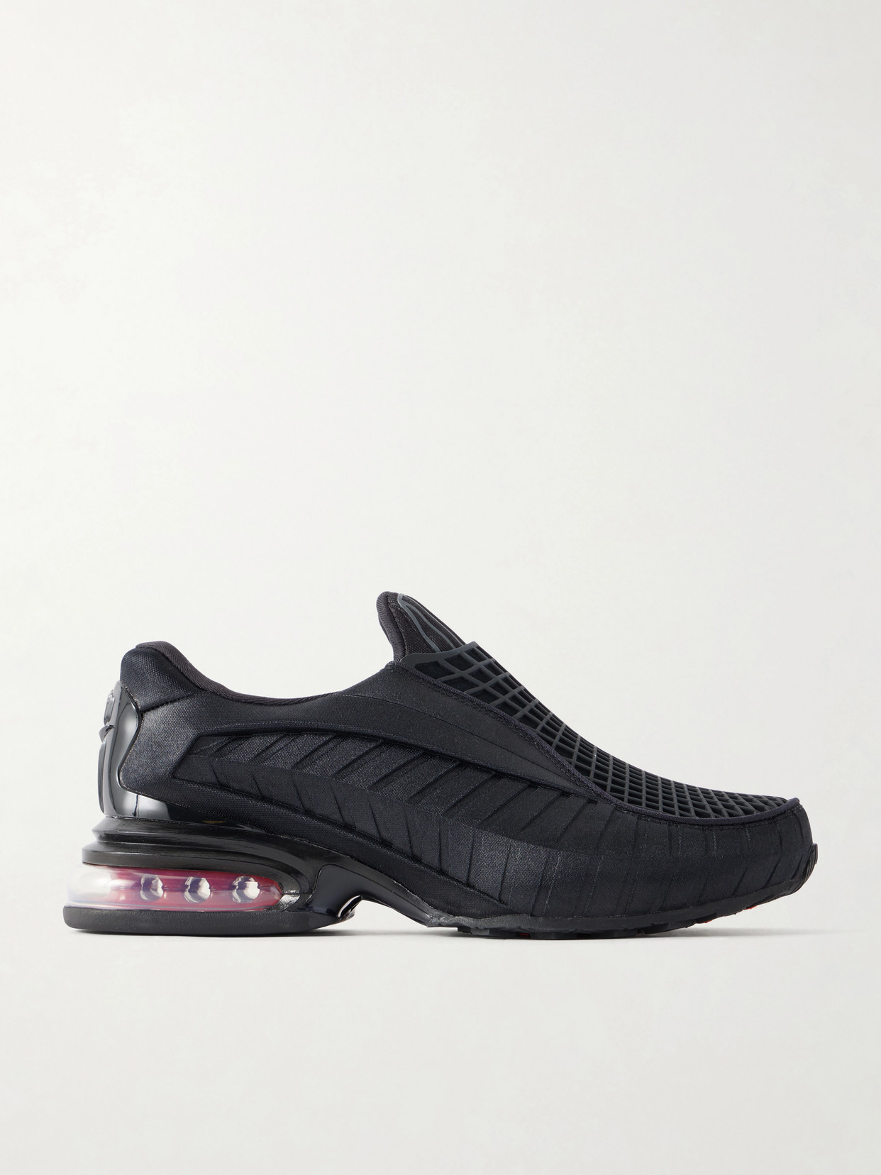 Air Max Dolce Rubber-trimmed Mesh Slip-on Sneakers - Black
