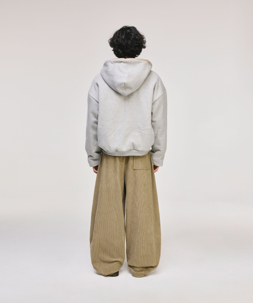 Curved Corduroy Banding Pants