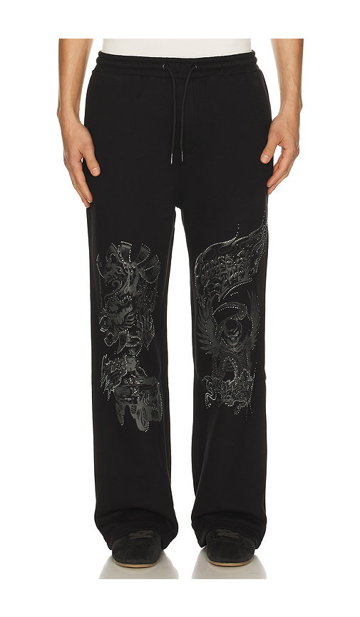 Jungles Loud Noises Track Pant in Black. L. Also in M, S, XL/1X