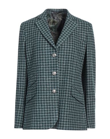 Woman Blazer Deep teal Size 0 Viscose, Virgin Wool, Polyamide