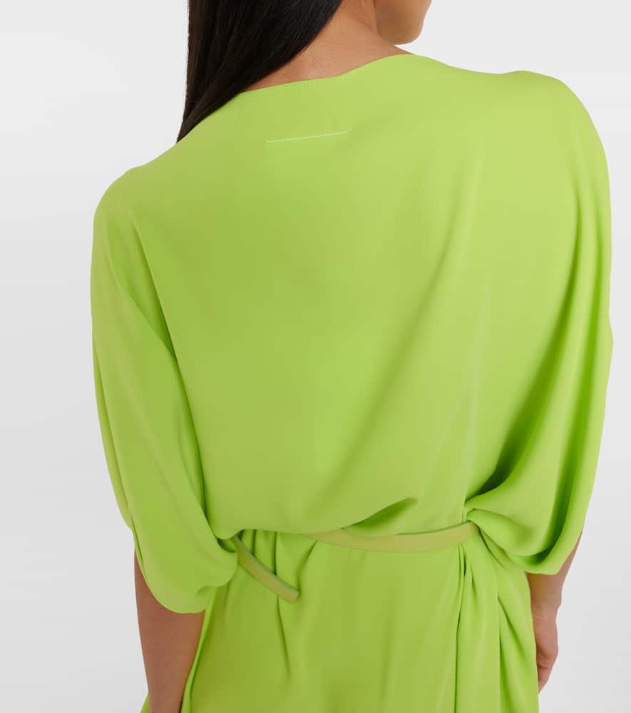 Belted midi dress