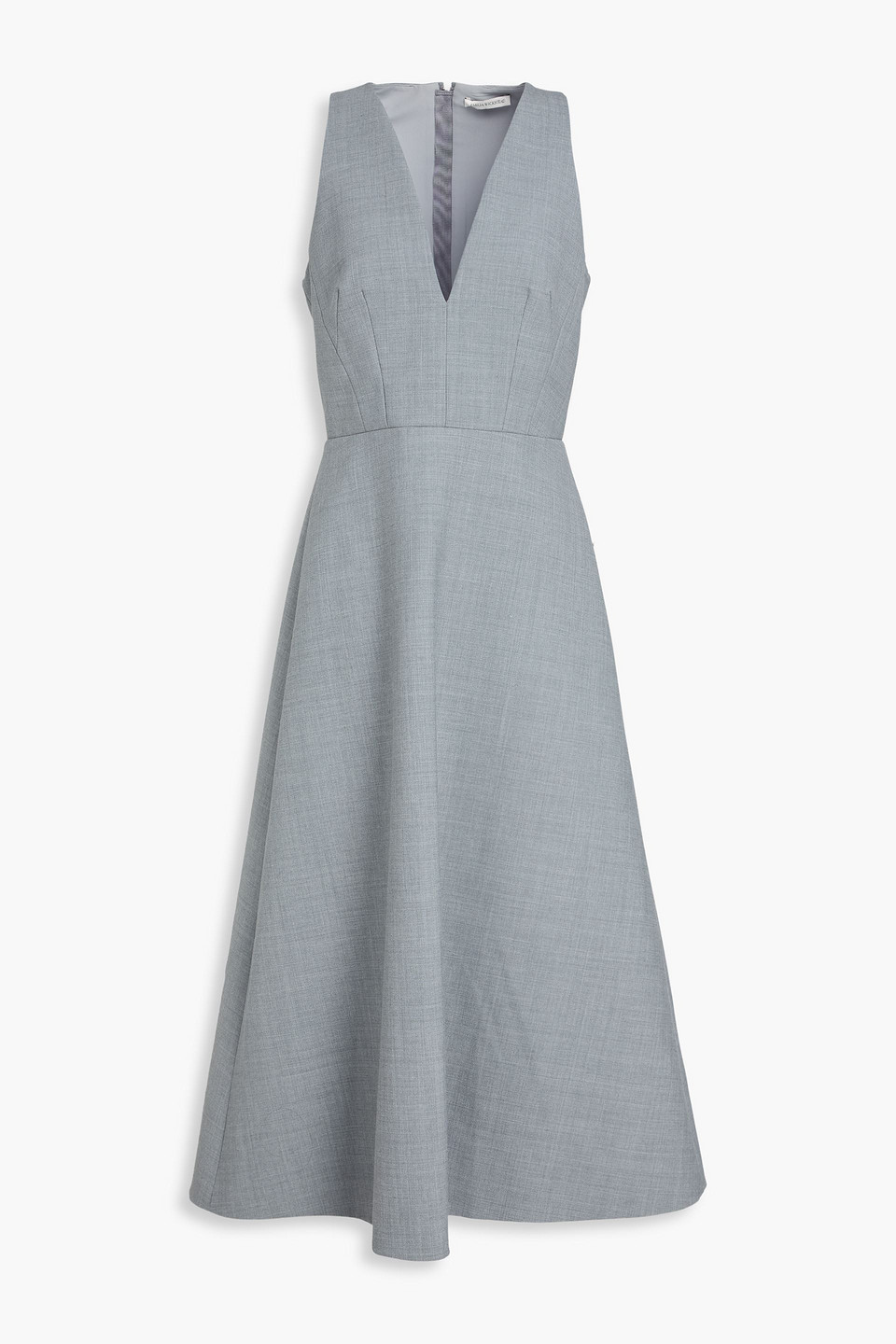 Crepe midi dress - Gray - UK 10