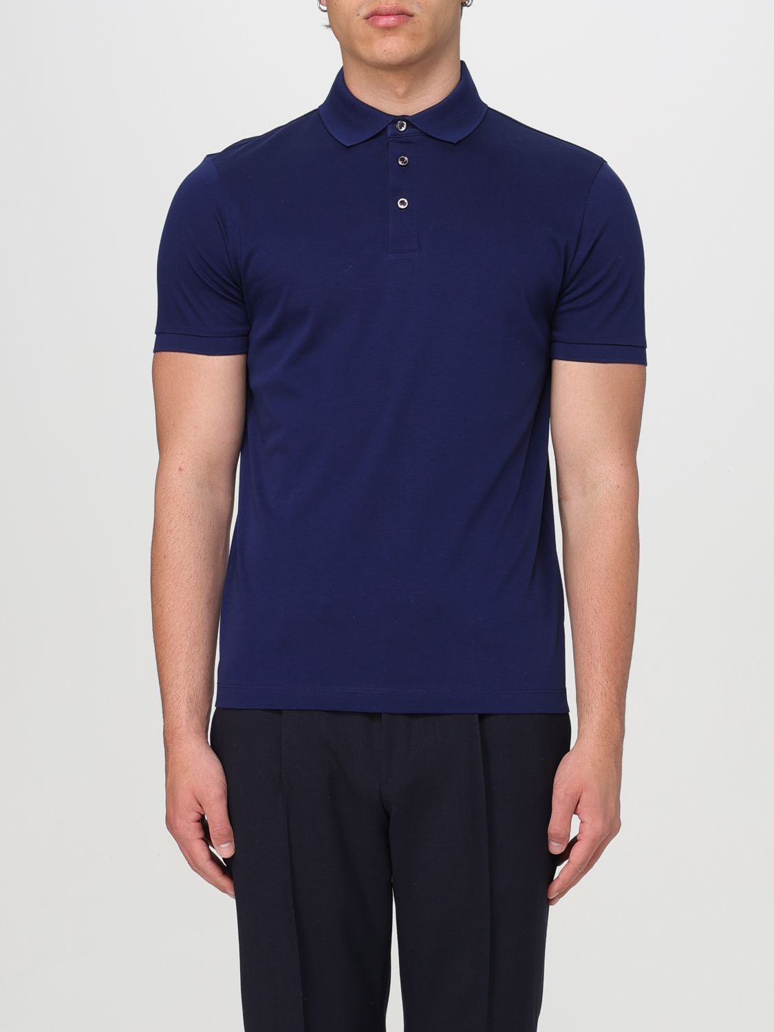 Polo Shirt Men color Blue