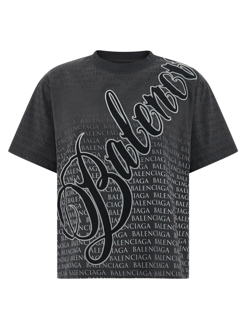 Balenciaga - script logo t shirt short sleeve