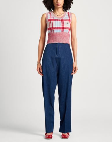 Woman Jeans Blue Size M Cotton, Elastane