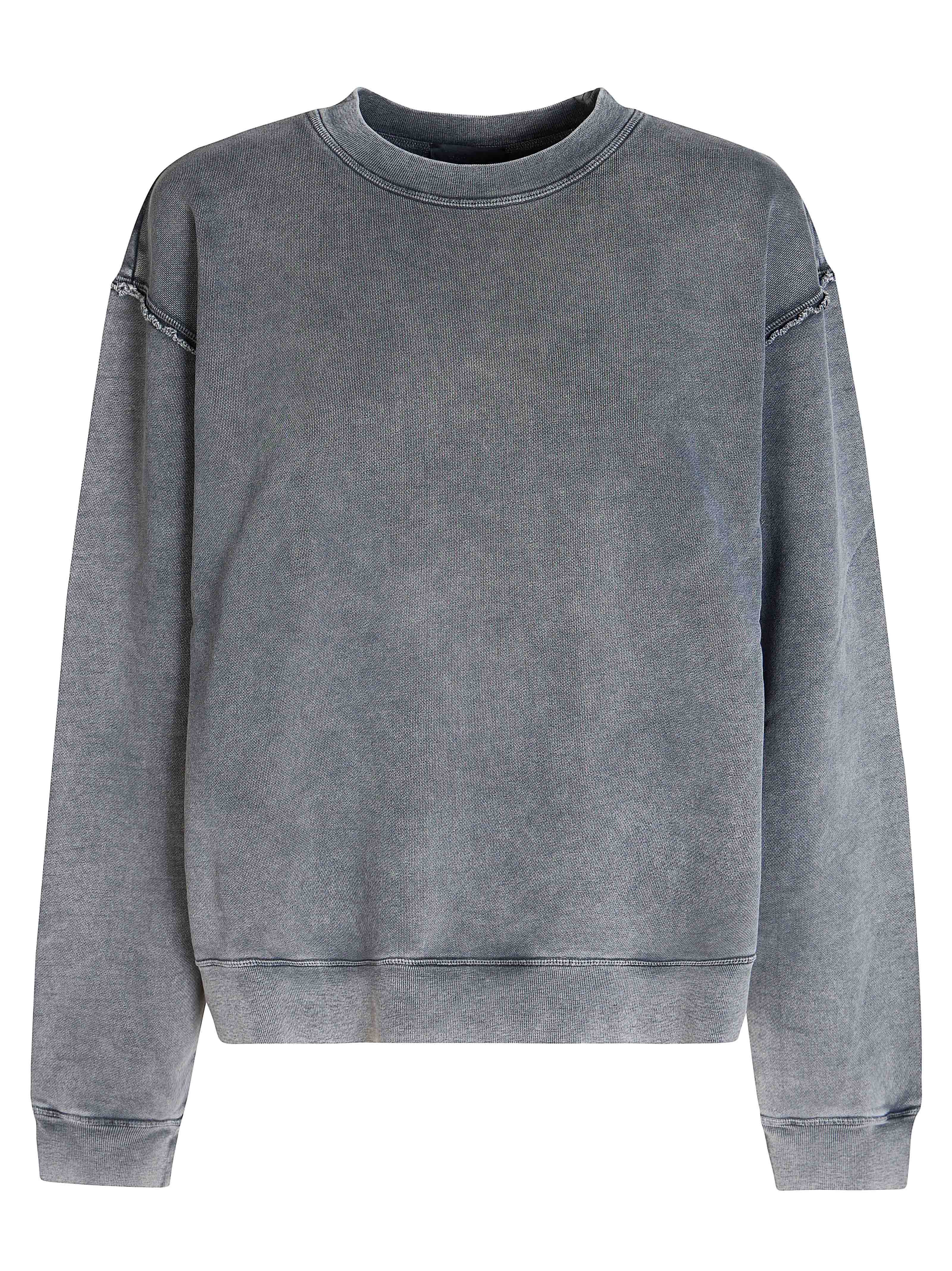 Women's Sweatshirt T-Shirt with Clean Crewneck Finish