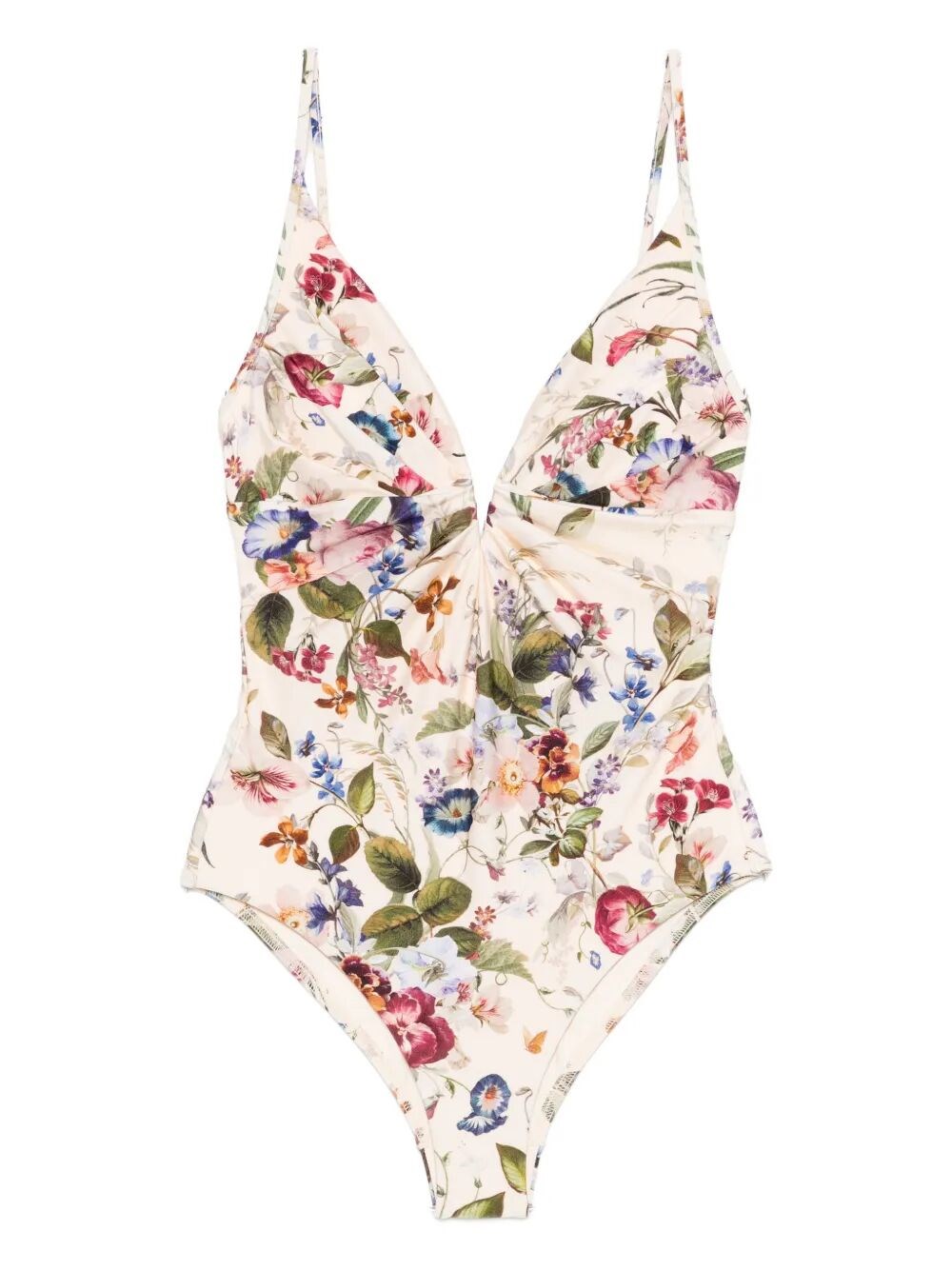 `Patience` Tuck Plunge One-Piece Swimsuit