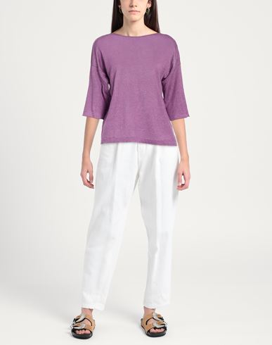 Fezbag Woman Sweater Purple Size 1 Linen