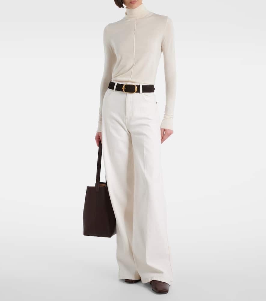 Abbey high-rise wide-leg jeans