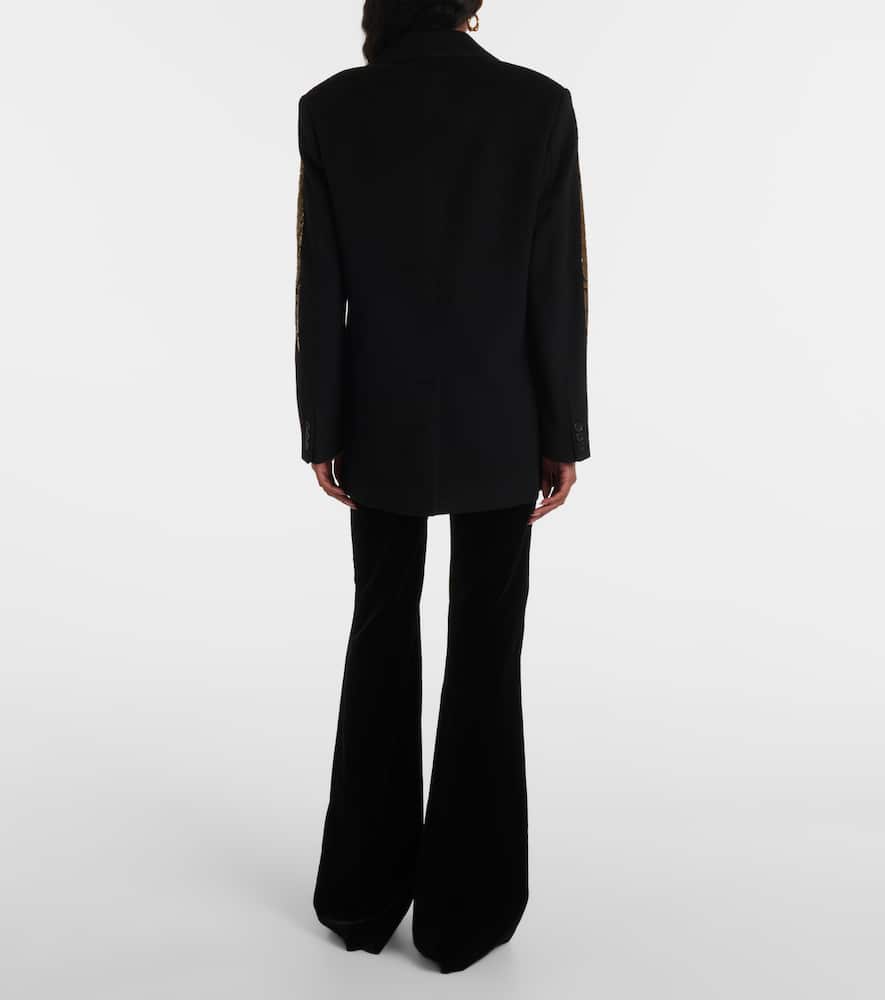 Paisley wool and cashmere blazer