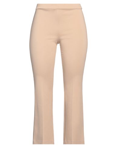 Woman Pants Sand Size 2 Viscose, Polyamide, Elastane