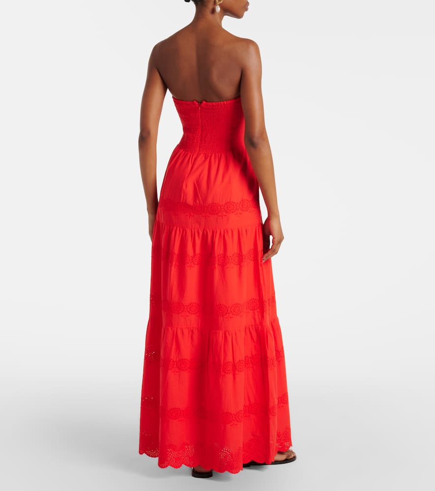Sophie broderie anglaise cotton maxi dress